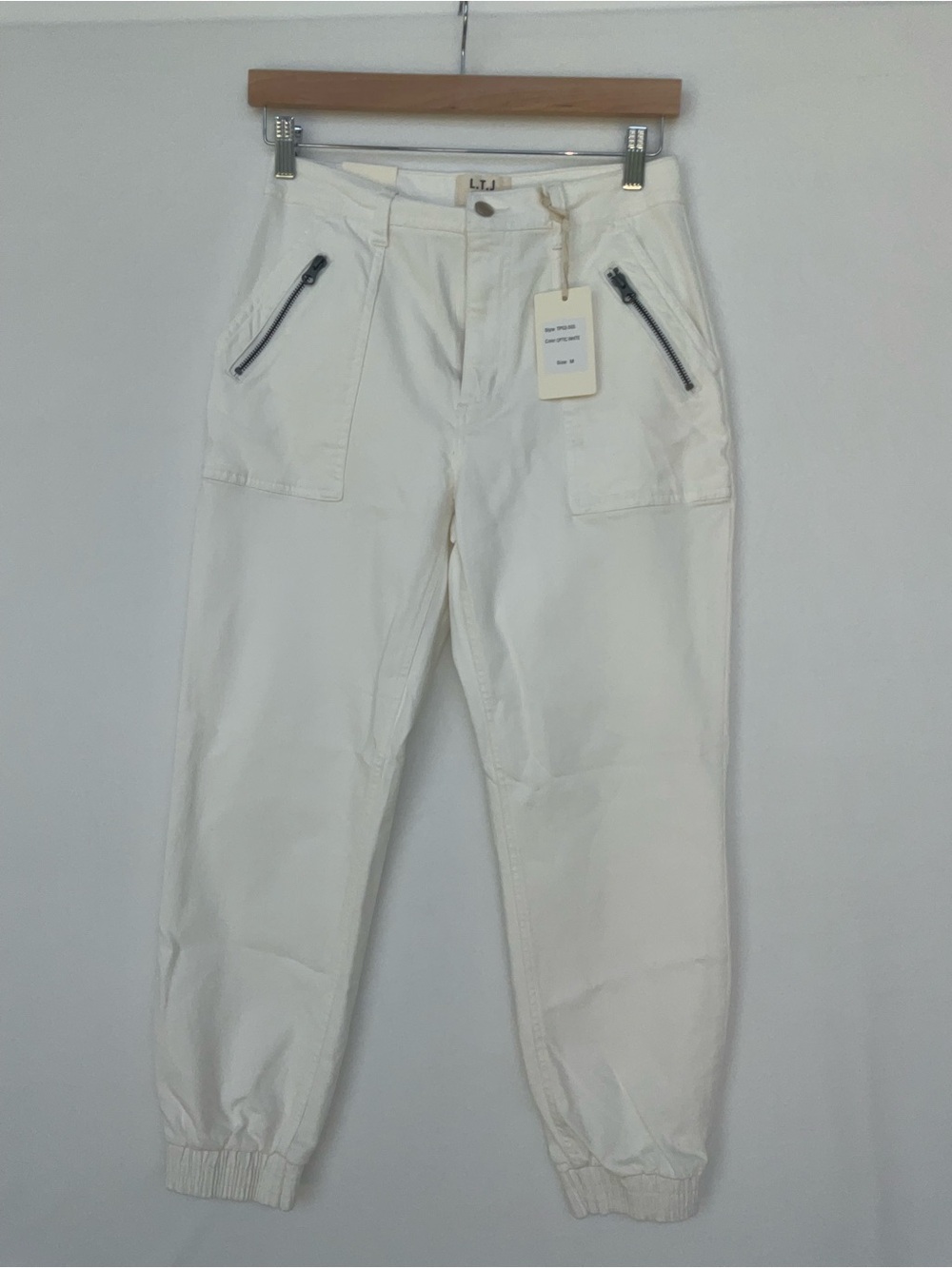 LTJ Letter to Juliet  Utility Joggers in Ivory